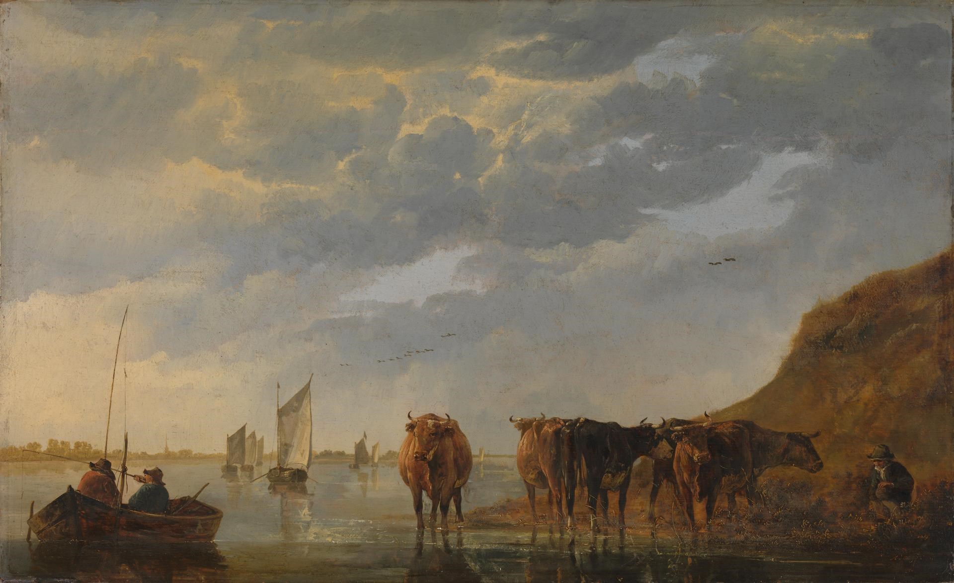 aelbert-cuyp-a-herdsman-with-five-cows